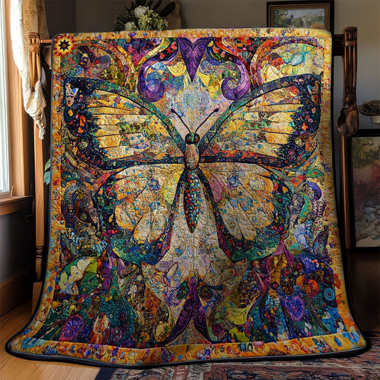 Abstract Butterfly WY1311014CL Quilt