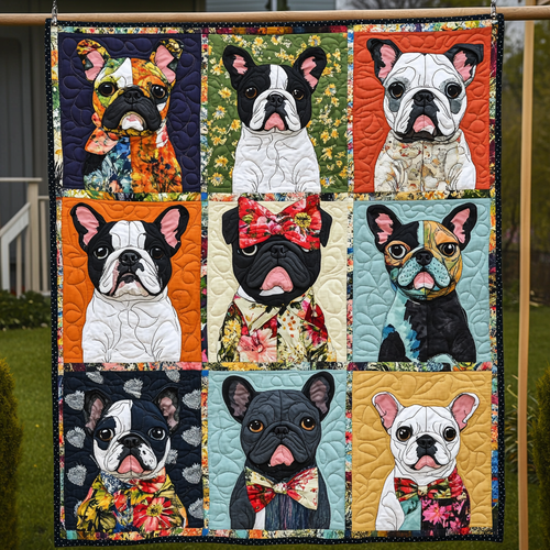 Adorable French Bulldog XR2309025CL Quilt