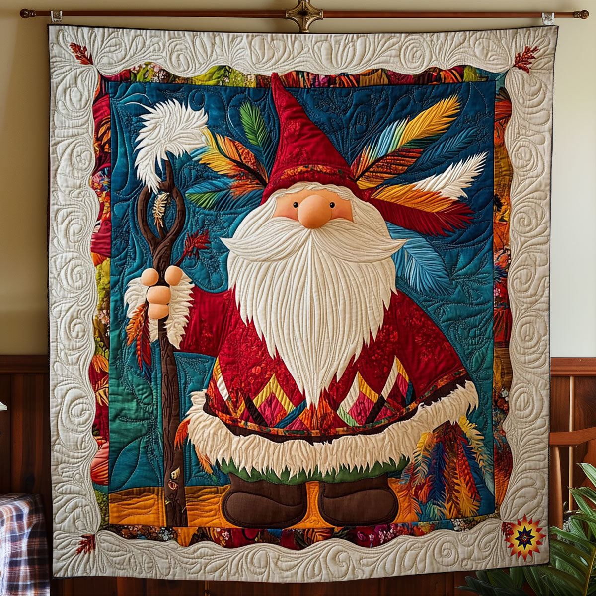 Native American Gnome WY0612002CL Quilt