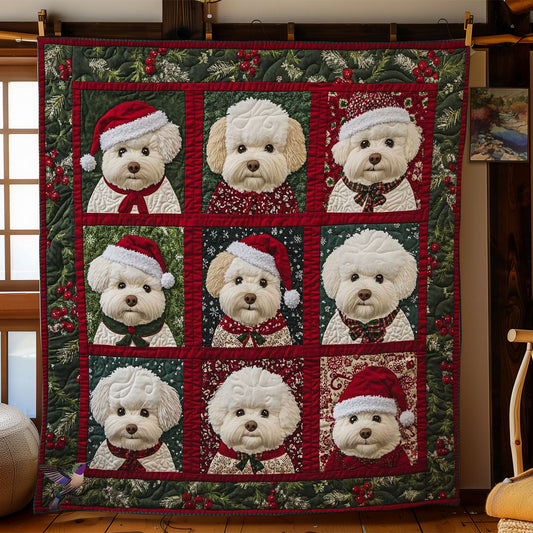 Merry Bichon Frise WN0512014CL Quilt