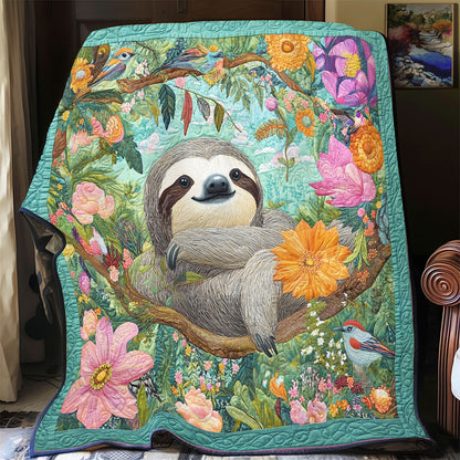 Tropical Forest Sloth WY1311012CL Quilt