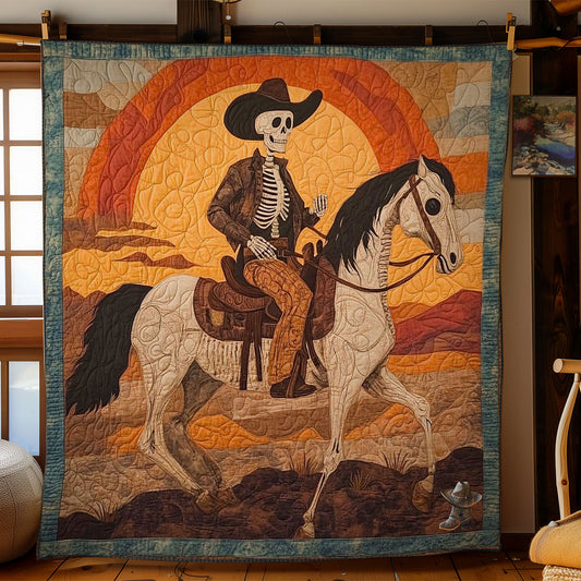 Skeleton Cowboy On The Desert WN0411032CL Quilt