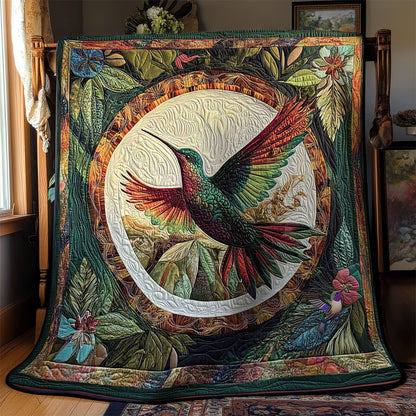 Soaring Hummingbird Feathers WN1010010CL Quilt