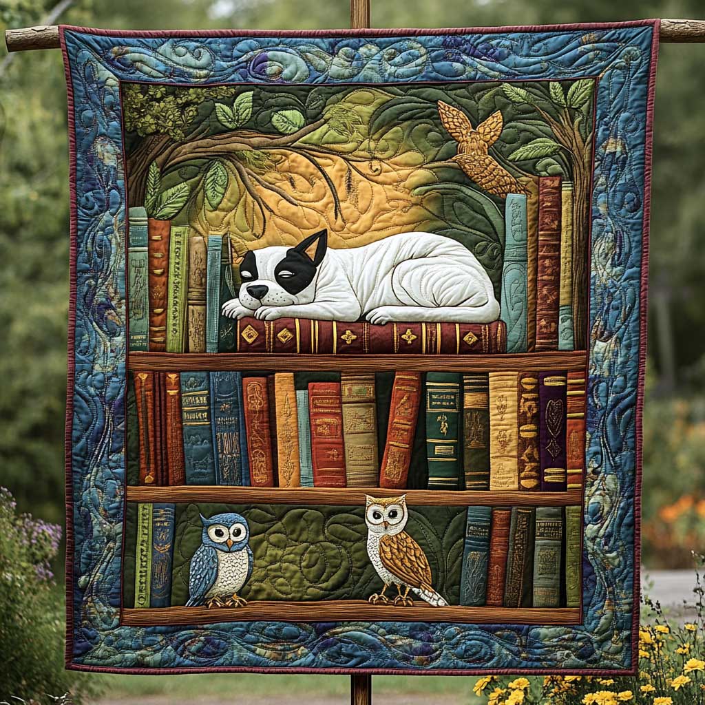 Dog Enchanted Library WN2809082CL Quilt