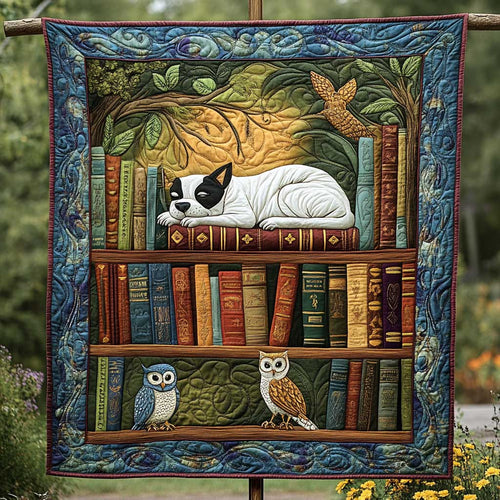 Dog Enchanted Library WN2809082CL Quilt