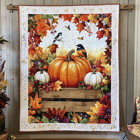 Pumpkin Bird WT1010042CL Quilt