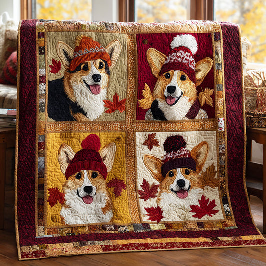 Snuggle Corgi Time CW0608044CL Quilt