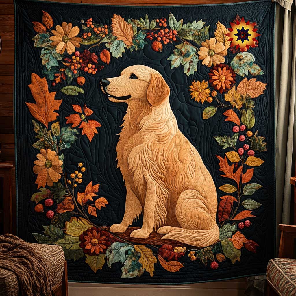 Golden Retriever Forest Dreams WN2810002CL Quilt