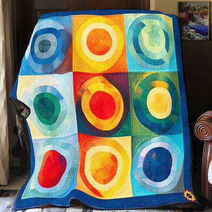 Colorful Circle Abstract WY1311015CL Quilt