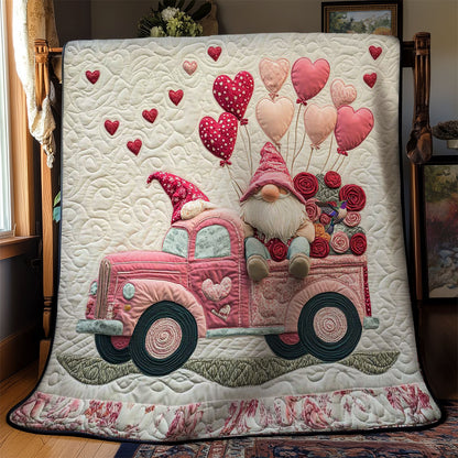 Valentine’s Gnome Truck WN0412034CL Quilt