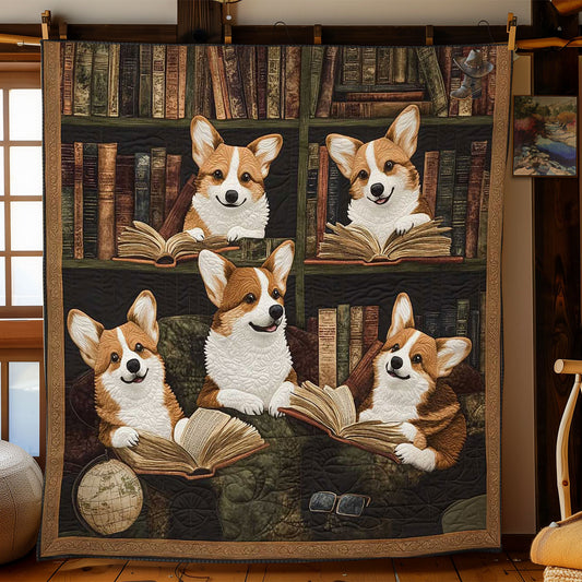 Bookish Corgi WN2910026CL Quilt