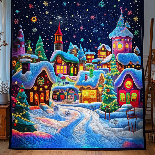Christmas Village WJ0811007CL Quilt