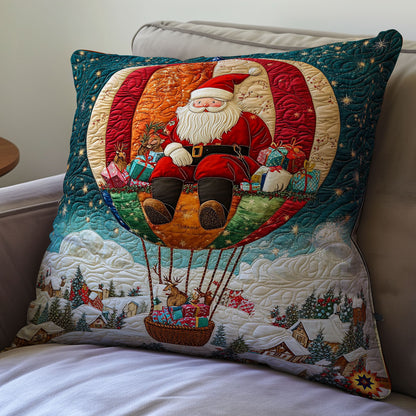 Xmas Hot Air Balloon WY0212090CL Quilt Pillow Case