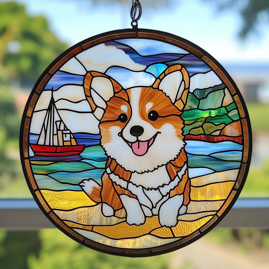 Corgi Sandy Beach WT0703012CL Suncatcher