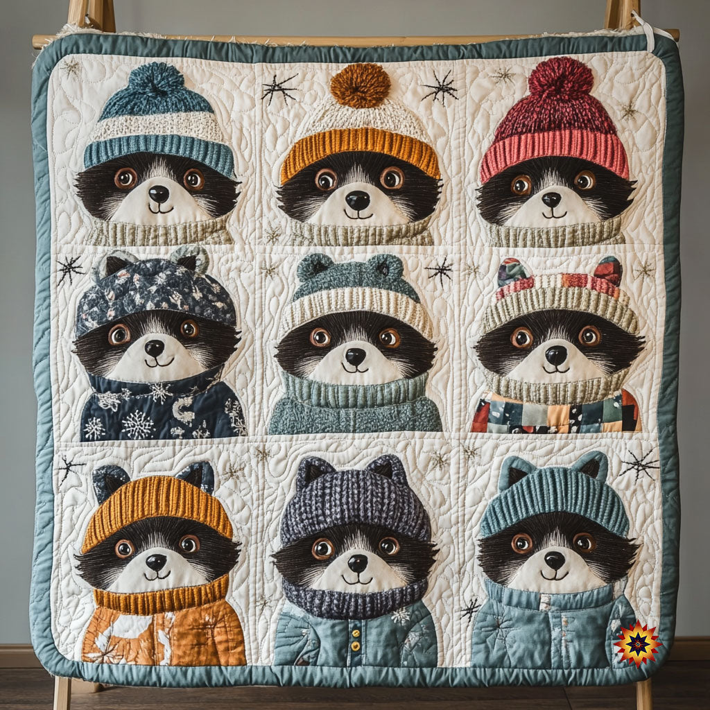 Winter Of Raccoon WY0511010CL Quilt