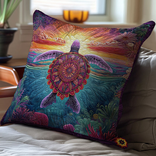 Mystic Turtle Shell WY1612110CL Quilt Pillow Case