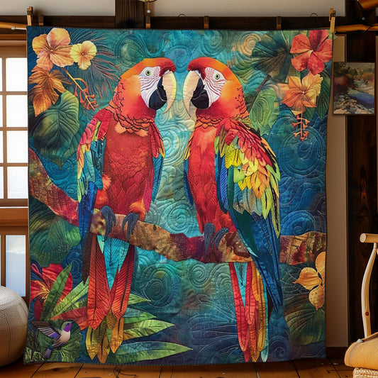 Parrot Paradise Blossoms WN2310027CL Quilt