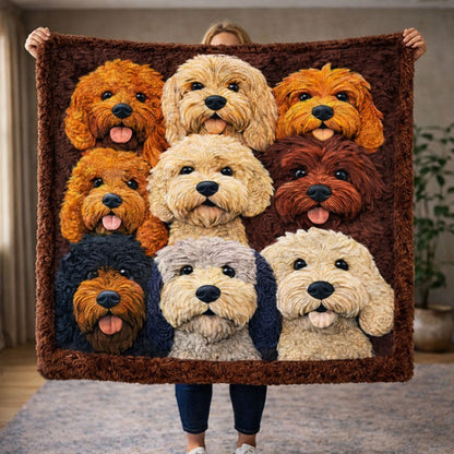 Puppy Crew KL2601003CL Faux Fur Throw Blanket