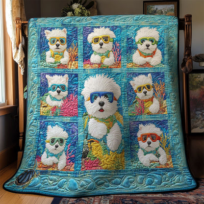 Westie Under The Sea WN0811054CL Quilt