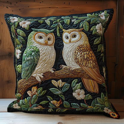 Couple Owl In Forest WY2512071CL Quilt Pillow Case