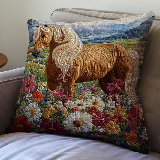 Highland Horse WY0412087CL Quilt Pillow Case