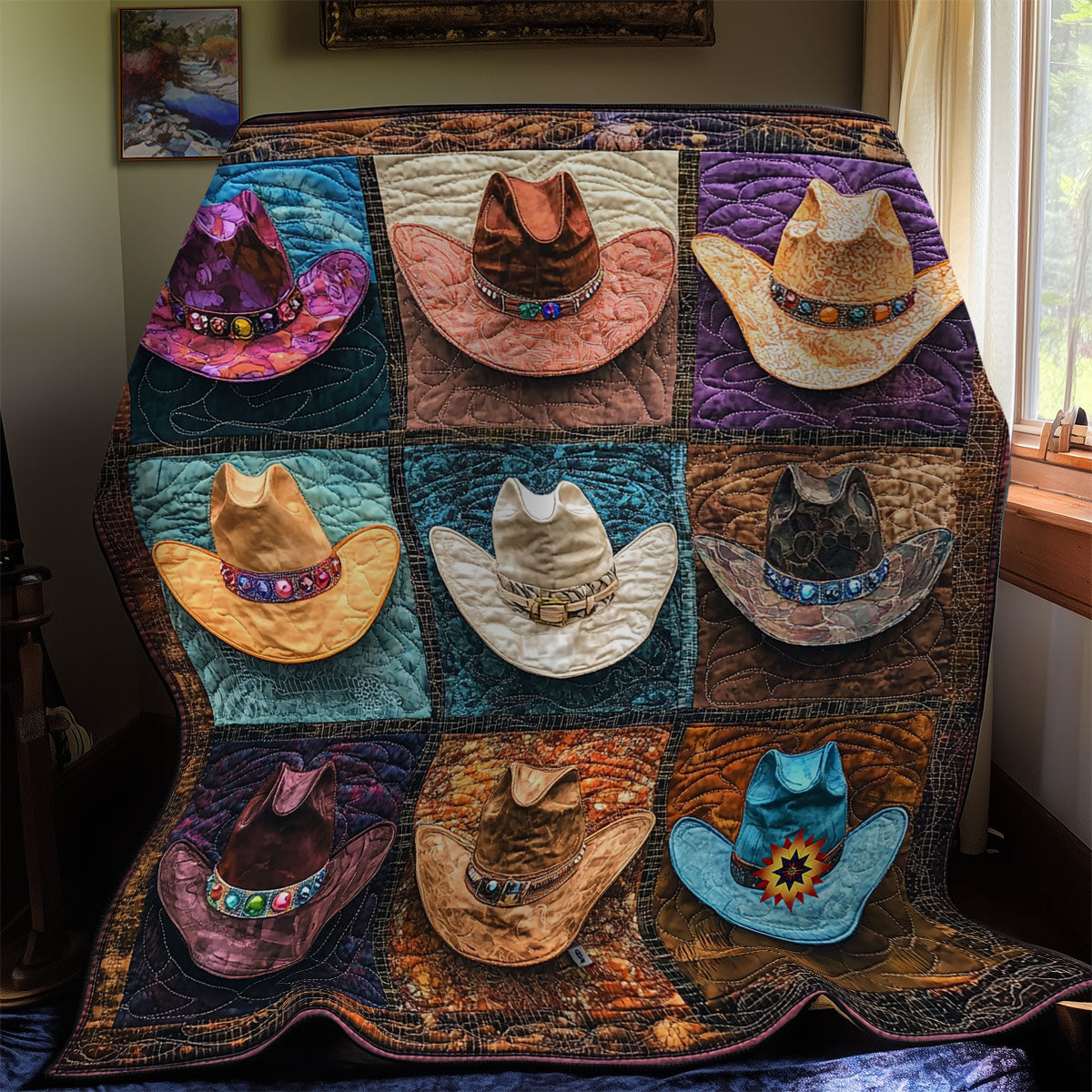 Cowboy Hat WY1311009CL Quilt