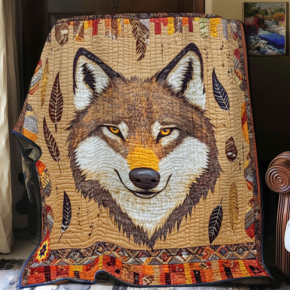 Wolf Native YR2512004CL Quilt