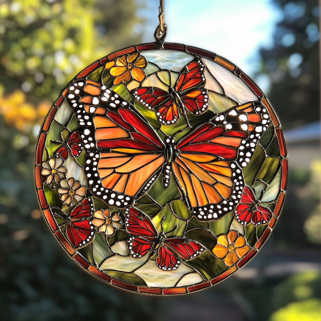 Butterfly Garden WY2202107CL Suncatcher