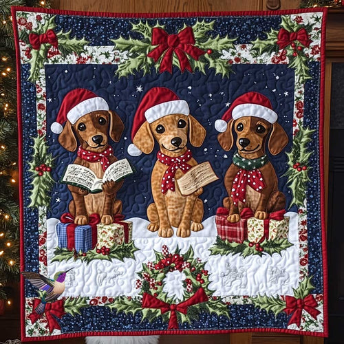 Dachshund Christmas Carolers WN2911008CL Quilt