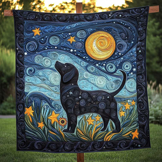 Dachshund Starry Night WN0710005CL Quilt