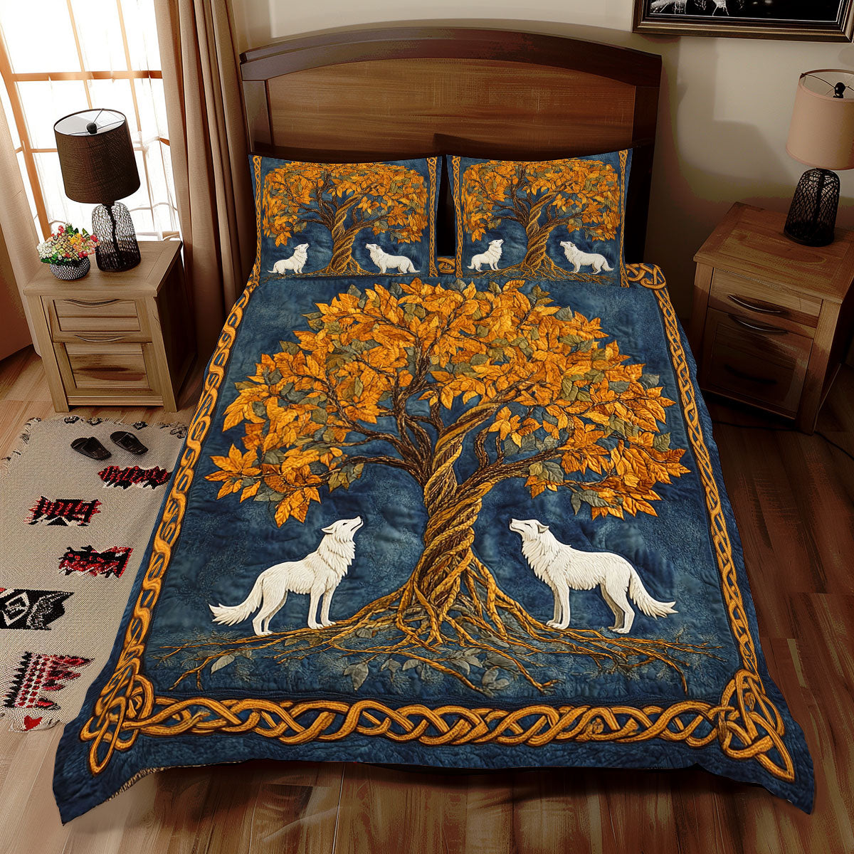 Gold Tree Of Life WX1912068CL Duvet Cover Set