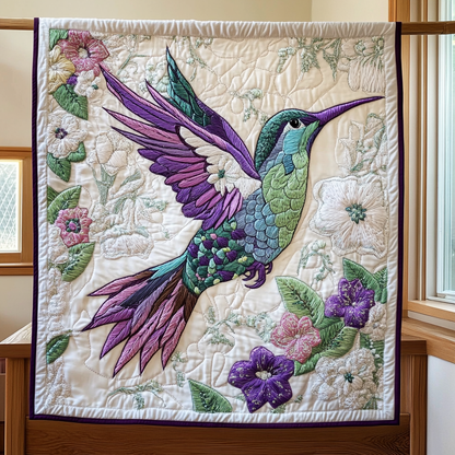Hummingbird Crystal Dew WN2509028CL Quilt