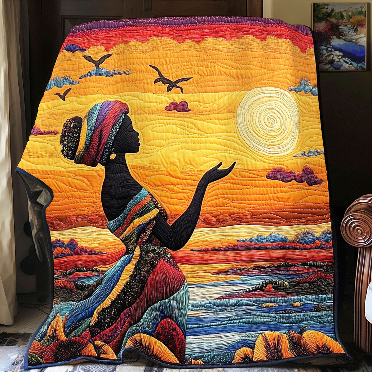 Africa Woman WX0502002CL Quilt
