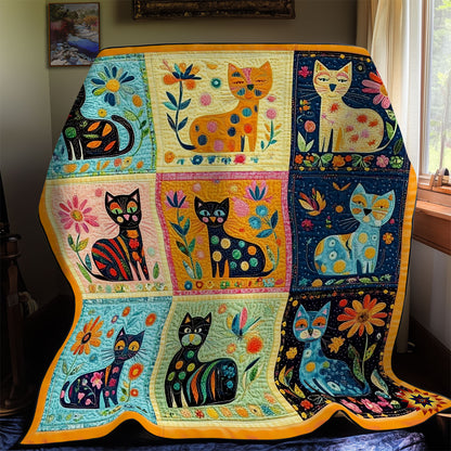 Abstract Cat WY1411012CL Quilt