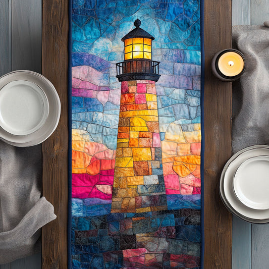 Majestic Lighthouse CW2205433CL Quilted Table Runner