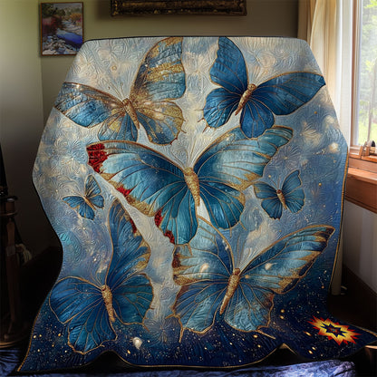 Blue Butterfly WY2711029CL Quilt
