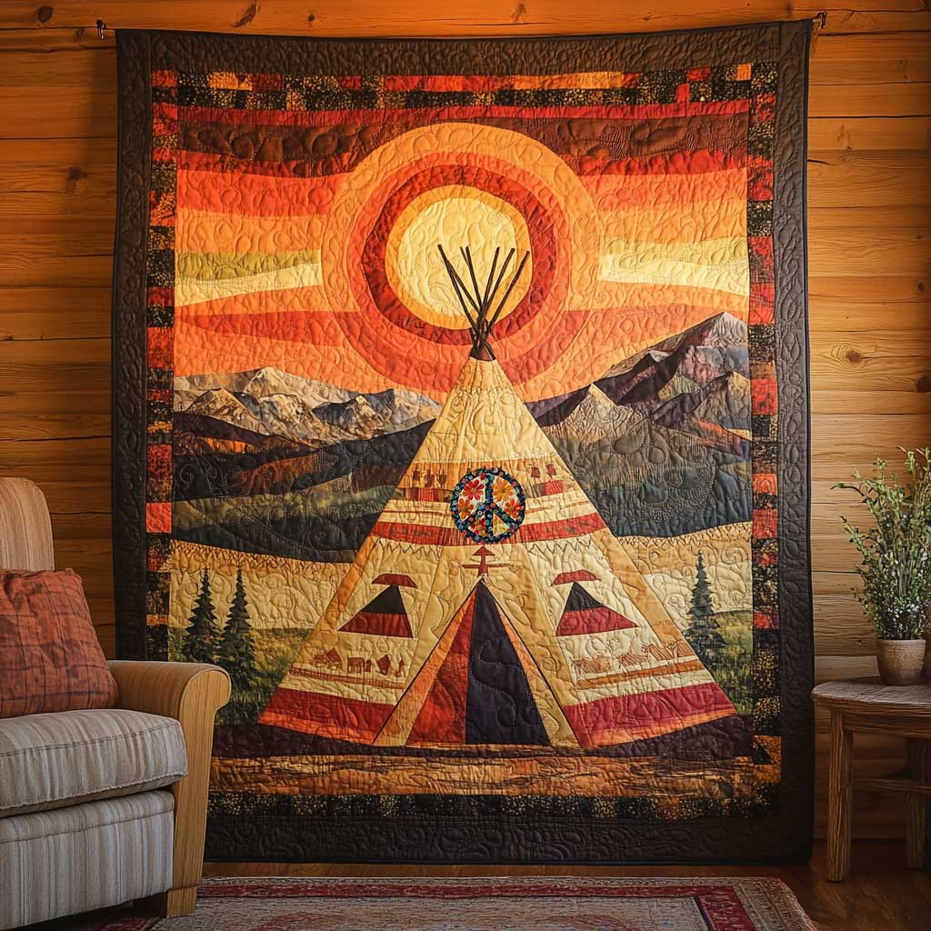 Native American Sunset WN3010004CL Quilt