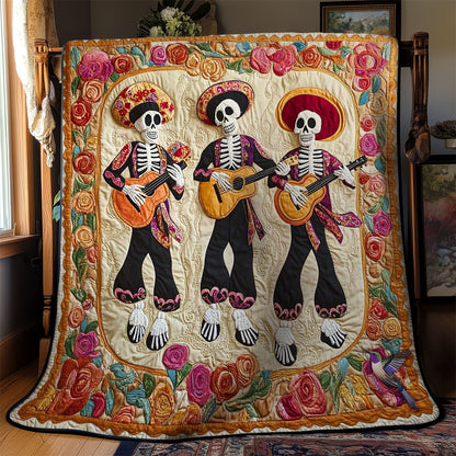 Day Of The Dead Mariachi Trio WN2610029CL Quilt