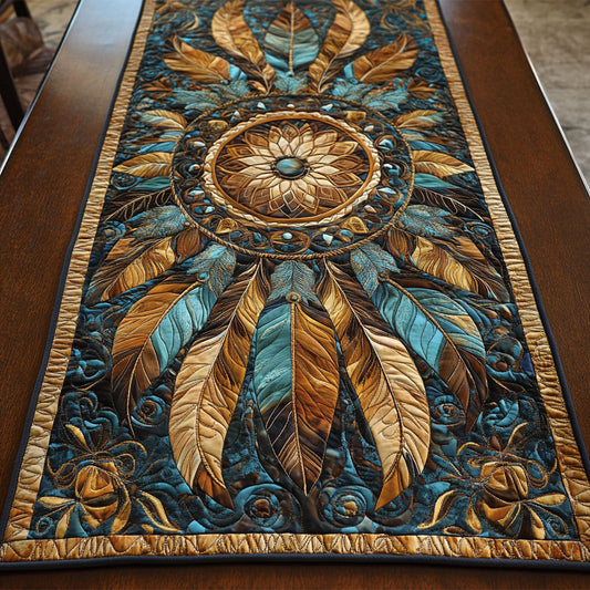 Native American Compass WY2802093CL Quilted Table Runner