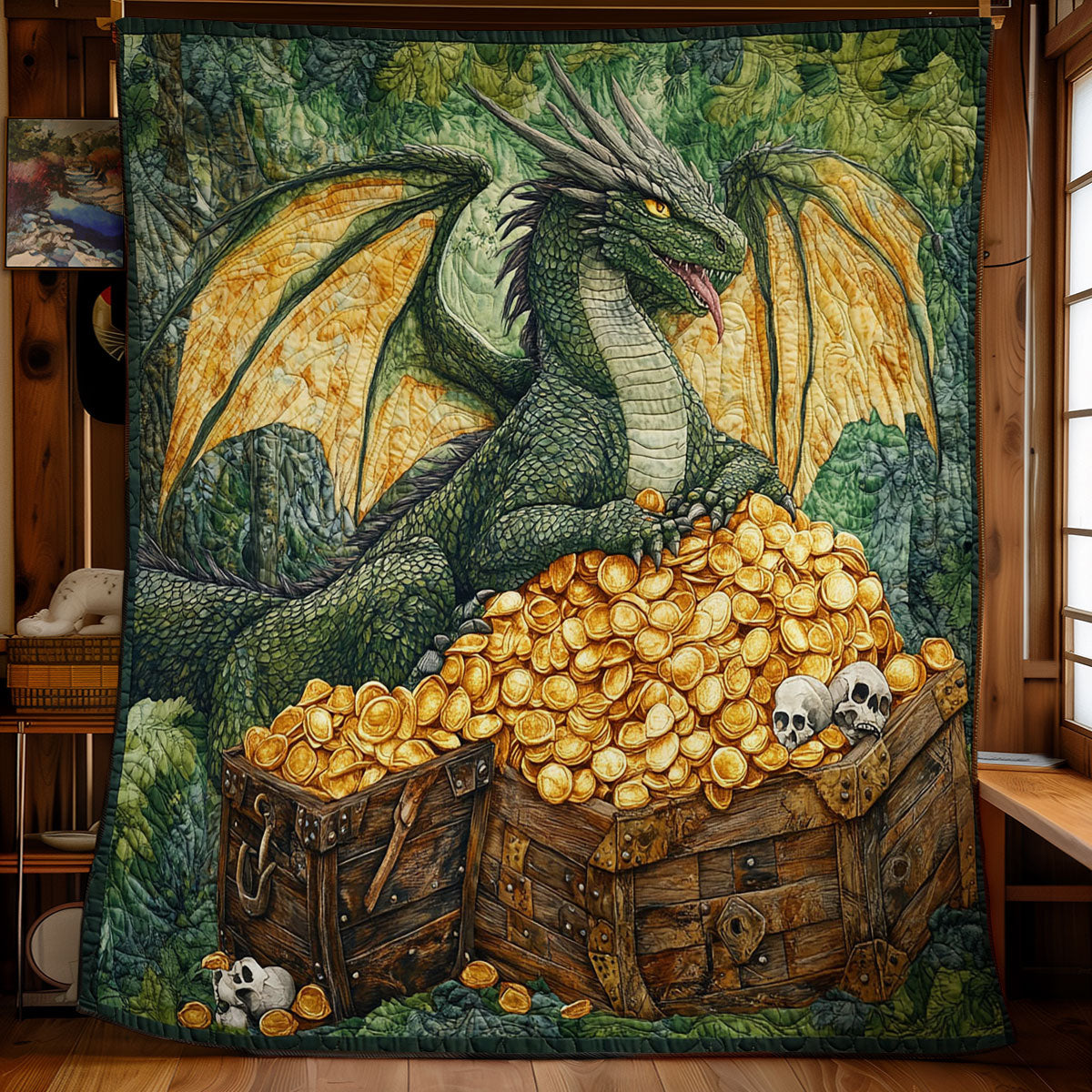 Treasure And Dragon WY0202075CL Quilt