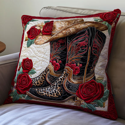 Cowboy Boots Rose WY1012005CL Quilt Pillow Case