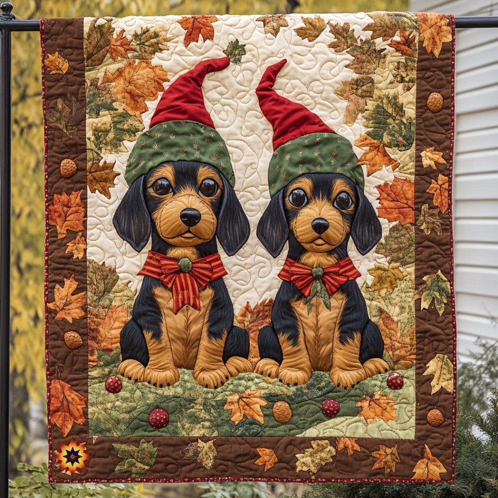 Cutie Dachshund WU0511009CL Quilt