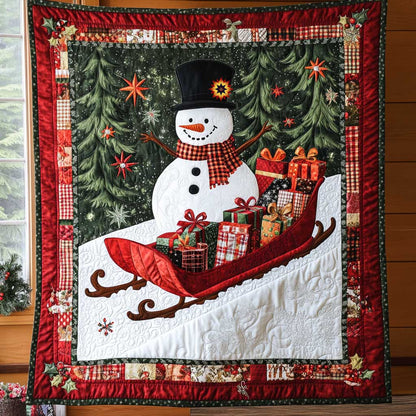 Skating Snowman WP0512024CL Quilt