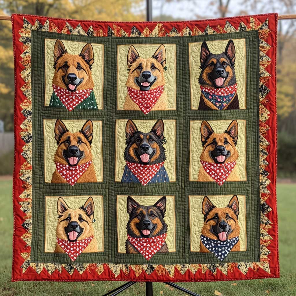 Bandana German Shepherd WP1709029CL Quilt