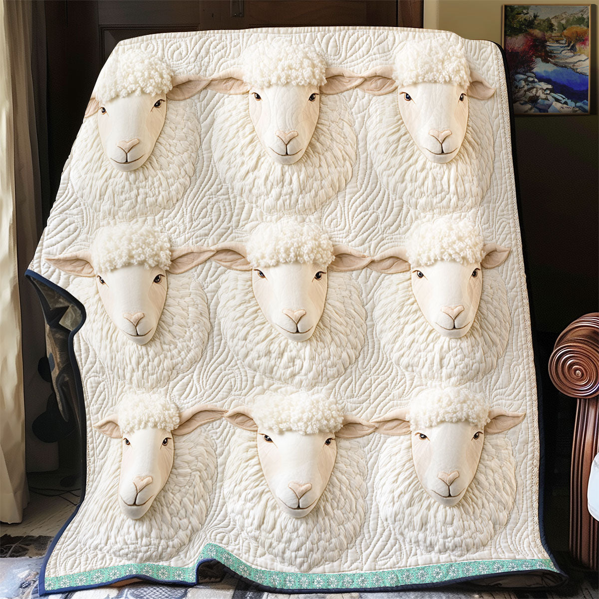 Gentle Sheep  WX2112021CL Quilt