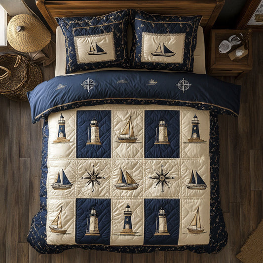 Ocean Quilt CP2508025CL Duvet Cover Set