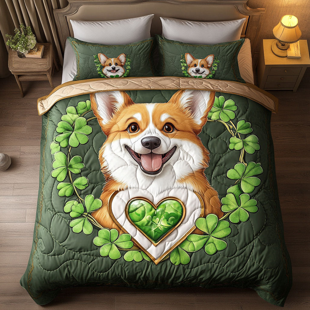 Corgi Clover Happy WT2402017CL Duvet Cover Set