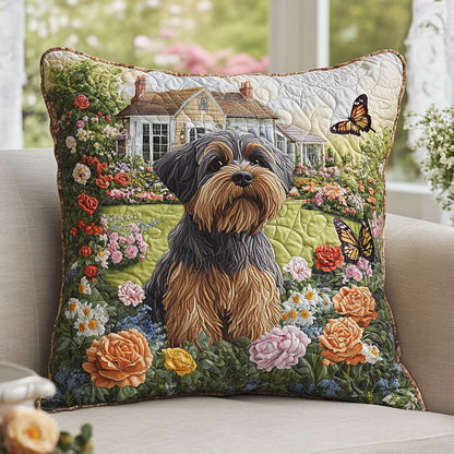 Schnauzer Dog Garden WT2803033CL Quilt Pillow Case
