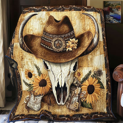 Bull Skull Cowboy WX0602003CL Quilt