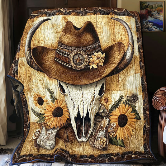Bull Skull Cowboy WX0602003CL Quilt